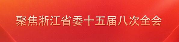 聚焦浙江省委十五届八次全会